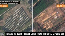 Cele mai recente imagini au fost realizate de Planet Labs pe 23 august.