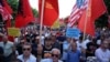 Veteranët e UÇK-së në një protestë të mbajtur para objektit të Qeverisë së Kosovës muaj më parë. Fotografi nga arkivi.
