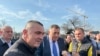 Милорад Додик (во средината) доаѓа на рочиштето пред Судот на Босна и Херцеговина, Сараево, 5 февруари 2024 година.