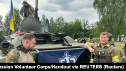 Ukrainanyň tarapynda söweşýän rus meýletinçileri. Arhiw suraty