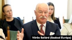 Csák János a Kulturális Bizottság miniszteri meghallgatásán 2023. december 3-án