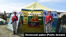 Кыйгы районы Сабантуеда Русиянең Украинага һөҗүмен хуплаган мәйданчык эшләде