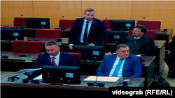 Milorad Dodik (desno), predsjednik RS u Sudu BiH, 16.oktobar 2023.