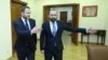 Armenia - Foreign Minister Ararat Mirzoyan (right) meets his Estonian counterpart Margus Tsahkna, Yerevan, December 13, 2023.