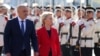 Shefja e Komisionit Evropian, Ursula von der Leyen, dhe kryeministri maqedonas, Dimitar Kovaçevski. Shkup, 30 tetor 2023.
