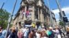 Protest prosvetnih radnika ispred zgrade Vlade Srbije, Beograd, 16. maj 2024. 