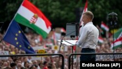 Magyar Péter Debrecenben 2024. május 5-én