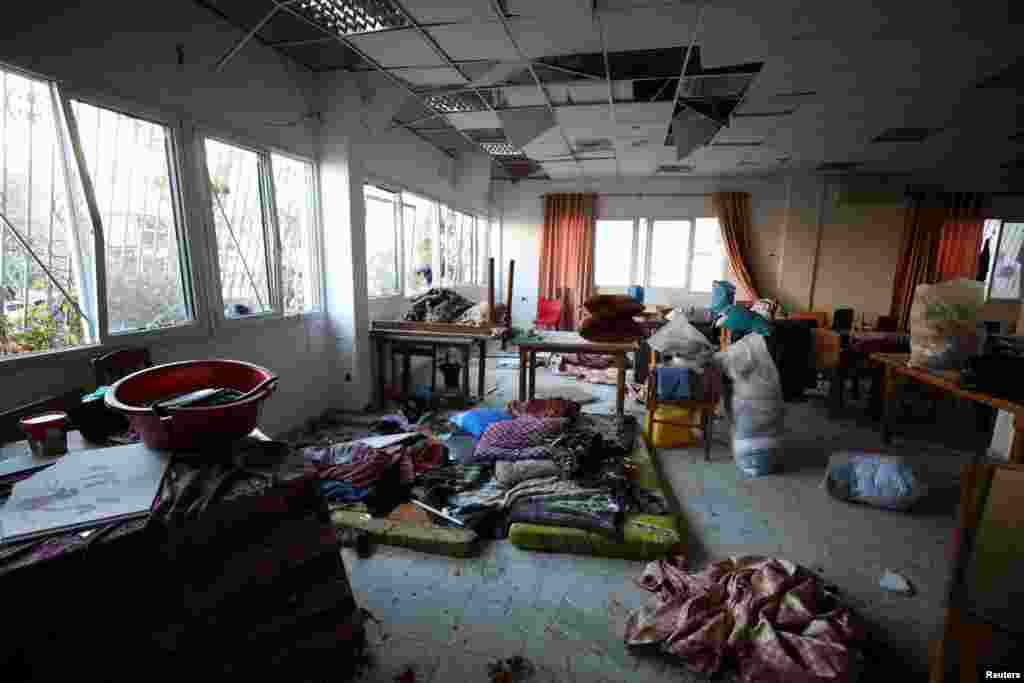 Një pamje e brendshme e spitalit Al-Ahli ku qindra palestinezë u vranë në shpërthimin e 17 tetorit.