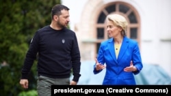 Ukrayna prezidenti Volodimir Zelenski və Avropa Komissiyasının sədri Ursula Fon der Lyayen