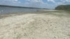 Serbia, Vojvodina -- The drought caused the low water level of the Danube River, August 4 2022