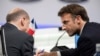 Kancelari gjerman, Olaf Scholz (majtas) dhe presidenti francez, Emmanuel Macron. Fotografi nga arkivi.