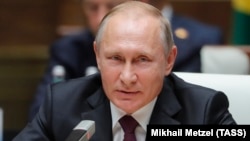Уладзімір Пуцін на саміце BRICS у кітайскім горадзе Сямэнь, 4 верасьня 2017