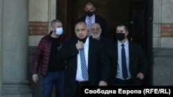 Премиерът Бойко Борисов след срещата в Сверия Синод