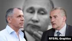 Vladimir Konstantinov (soldan) ve Sergey Aksenov (sağdan), kollaj