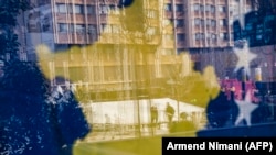 Flamuri i Kosovës. Fotografi ilustruese. 