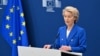 Ursula von der Leyen s-a îmbrăcat în culorile UE ca să prezinte marți cel mai ambițios plan de înarmare din istoria organizației. 