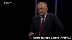 În studioul Europei Libere de la Chișinău.