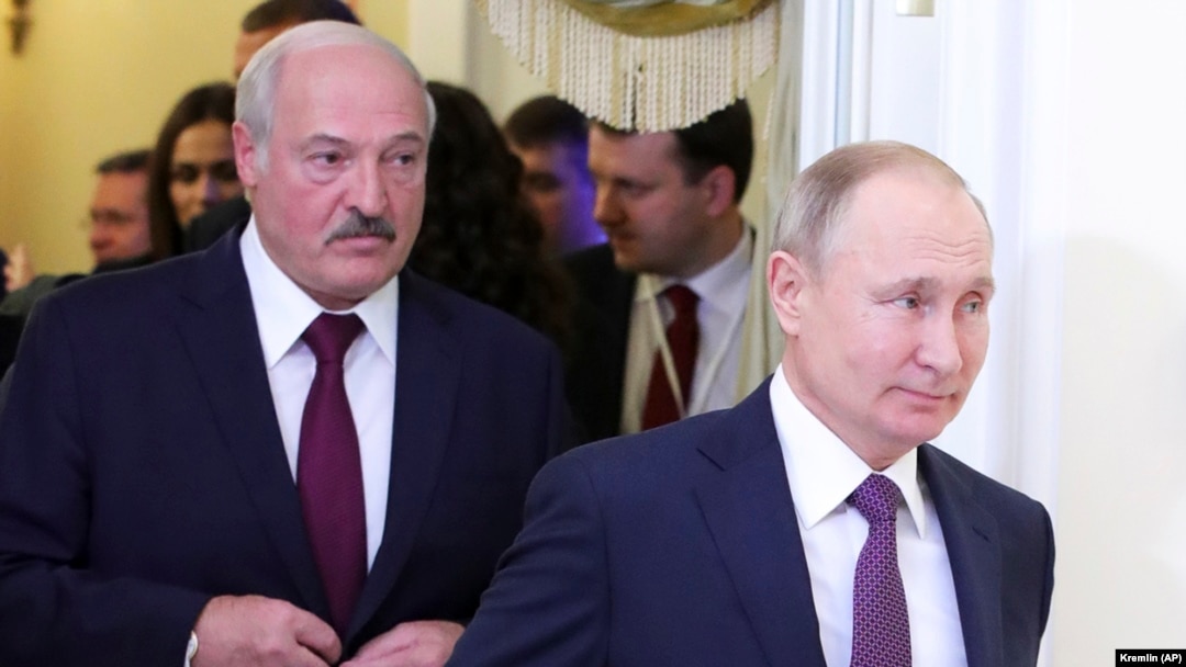 Beloruski i ruski predsednik, Aleksandar Lukašenka i Vladimir Putin 