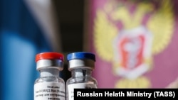 Vaccinul rusesc Covid-19 dezvoltat de Institutul Gamaleya de la Moscova, prezentat pe 11 august 2020.