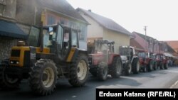 Protesti poljoprivrednika u Gradišci 