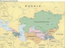 Борбор Азиянын картасы.
