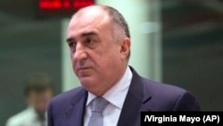 Ադրբեջանի ԱԳ նախարար Էլմար Մամեդյարովը Բրյուսելում, 13-ը մայիսի, 2019թ․