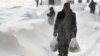 Последствия снежной бури в Киеве: высота снежного покрова местами достигала 1 метр