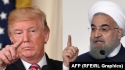 Президент США Дональд Трамп (л) та його іранський колега Хасан Роугані, комбіноване фото