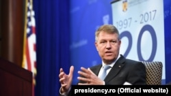 Klaus Iohannis la dezbaterea de la Heritage Foundation
