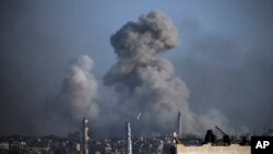 Удар Ізраїлю по південній частині Сектора Гази. 17 січня 2024 року