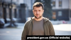 Președintele Ucrainei, Volodimir Zelenski, fotografiat în Kiev, Ucraina, pe 14 martie 2022.