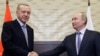Президент Турции Реджеп Тайип Эрдоган и президент России Владимир Путин в Сочи. 22 октября 2019 г.