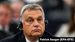 Premierul Viktor Orban în Parlamentul European, Strasbourg, 11 septembrie 2018