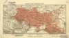 Мапа українських земель, надрукована у Відні приблизно у 1900 році