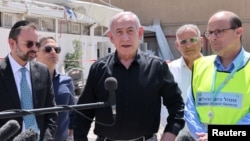 Premierul israelian Beniamin Netanyahu a vizitat spitalul Soroka, lovit de atacurile israeliene.