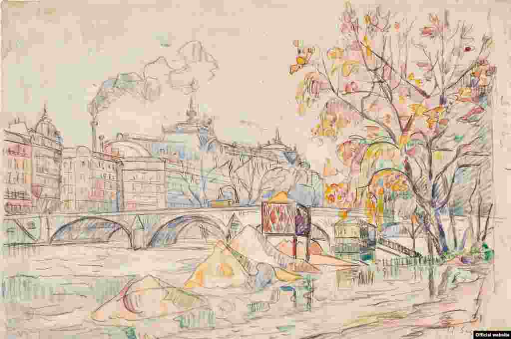 Paul Signac (1863–1935) Inandație la Pont Royal, 1920 (?)
