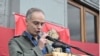 Armenia -- Armenian National Congress coordinator Levon Zurabian speaks at an opposition rally in Yerevan, 30 September, 2011.