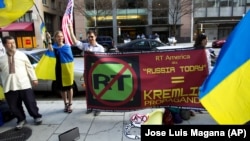 Protest împotriva Russia Today 