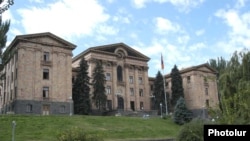 Armenia -- The parliament building in Yerevan, undated