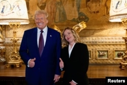 Американын президенти Дональд Трамп жана Италиянын премьер-министри Жоржа Мелони. 4-январь, 2025-жыл.