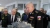 Головнокомандувач Військово-морського флоту Росії Микола Євменов (праворуч) в окупованому Криму, архівне фото, 2020 рік