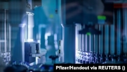 Koronavírus elleni vakcinák az amerikai Pfizernél.