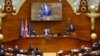 Presidenti i Maedonisë së Veriut, Stevo Pendarovski, gjatë fjalimit vjetor në Kuvend.