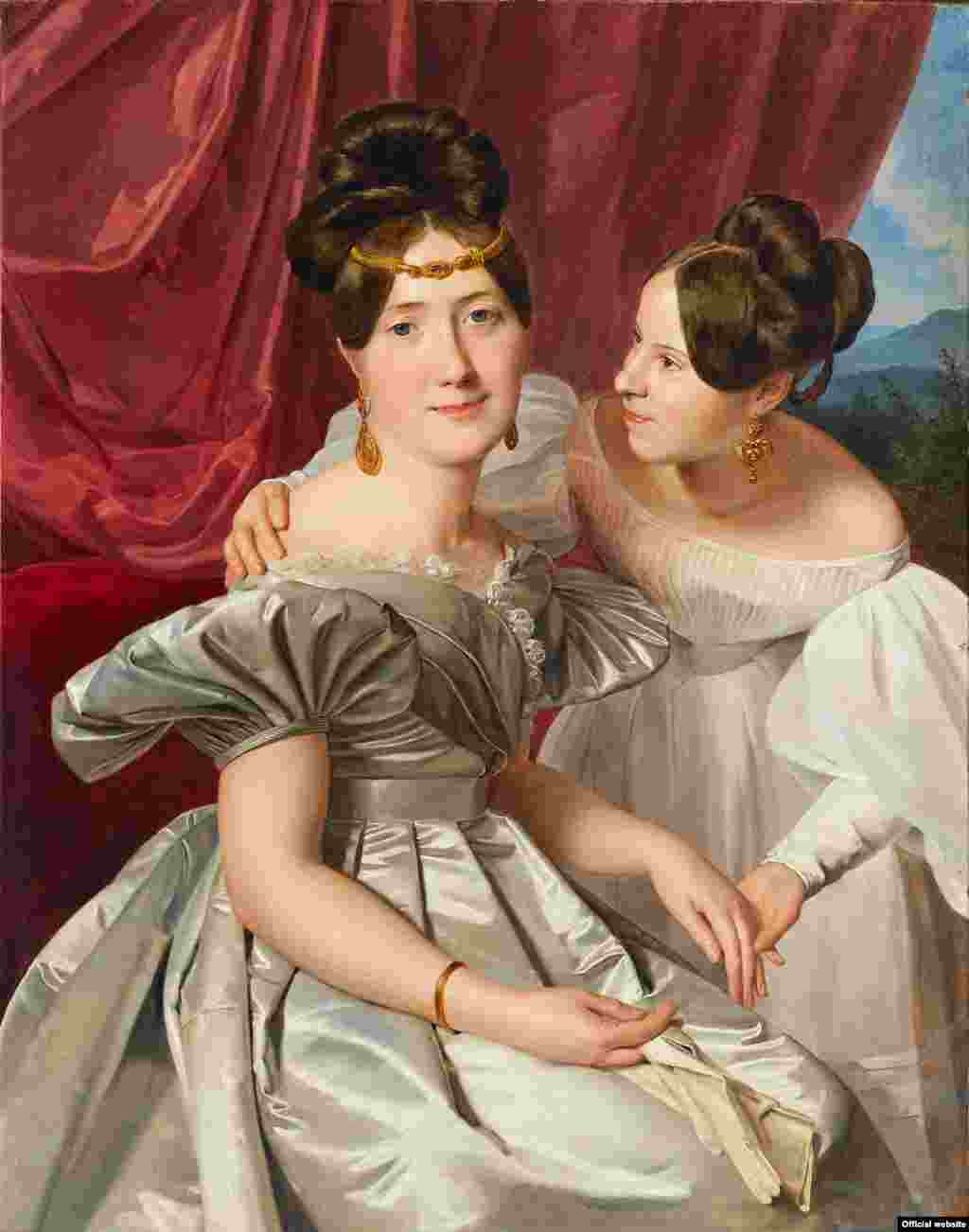 Ferdinand Waldmüller (1793–1865) Portretul a două femei, 1831