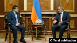 Armenia - Prime Minsiter Nikol Pashian meets with Karabakh President Arayik Harutyunian, Yerevan, July 9, 2021