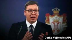 Presidenti serb, Aleksandar Vuçiq.