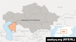 Маңғыстау облысының картасы