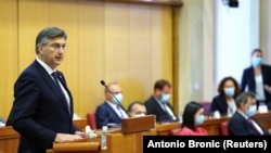 Andrej Plenković u Hrvatskom saboru, Zagreb, 23. svibnja