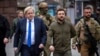 Премʼєр-міністр Великої Британії Борис Джонсон та президент України Володимир Зеленський у Києві, 9 квітня 2022 року 