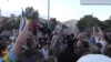 Будівлю посольства Росії у Києві закидали яйцями і зеленкою